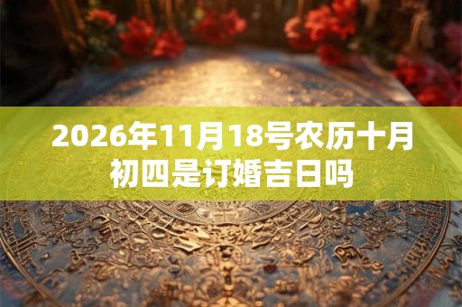 2026年11月18号农历十月初四是订婚吉日吗