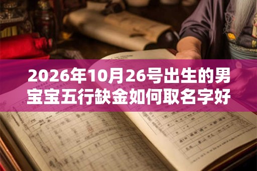 2026年10月26号出生的男宝宝五行缺金如何取名字好