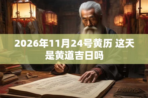 2026年11月24号黄历 这天是黄道吉日吗 2026年11月24号黄历 这天是黄道吉日吗