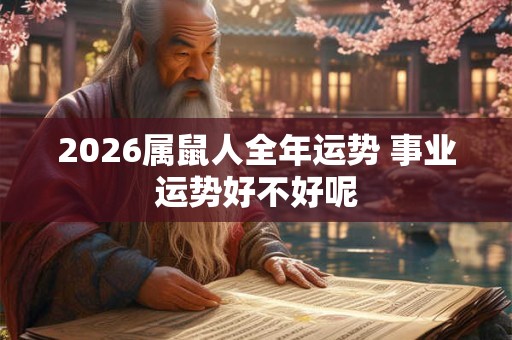 2026属鼠人全年运势 事业运势好不好呢