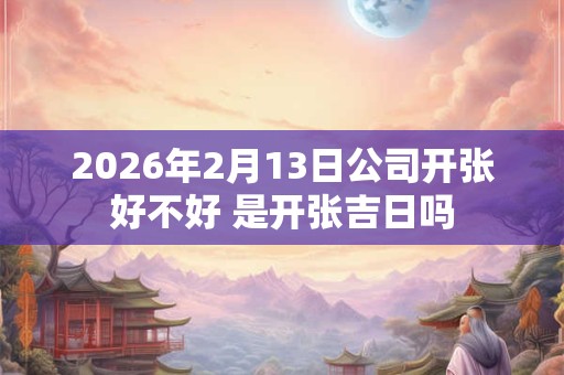 2026年2月13日公司开张好不好 是开张吉日吗 2026年2月13日公司开张好不好 是开张吉日吗