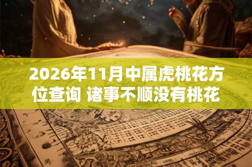 2026年11月中属虎桃花方位查询 诸事不顺没有桃花