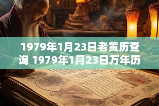 1979年1月23日老黄历查询 1979年1月23日万年历黄道吉日