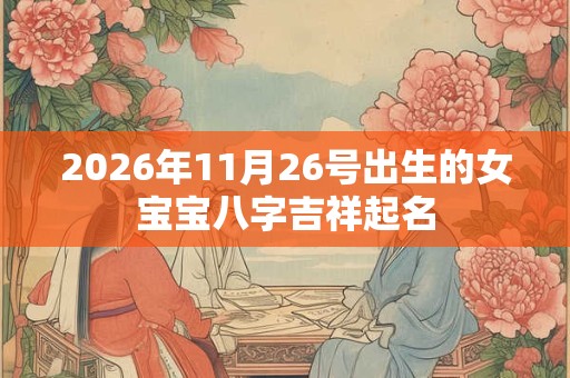 2026年11月26号出生的女宝宝八字吉祥起名 2026年11月26号出生的女宝宝八字吉祥起名