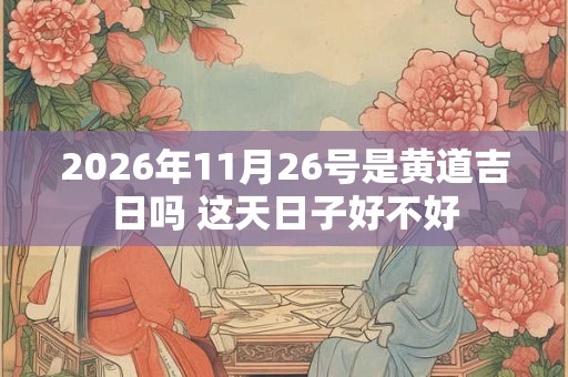 2026年11月26号是黄道吉日吗 这天日子好不好
