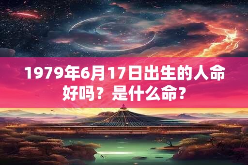 1979年6月17日出生的人命好吗？是什么命？