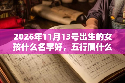 2026年11月13号出生的女孩什么名字好，五行属什么