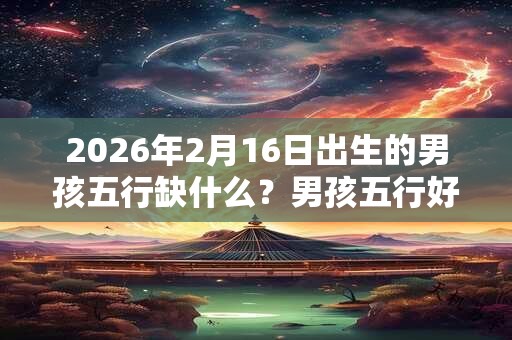 2026年2月16日出生的男孩五行缺什么？男孩五行好名字