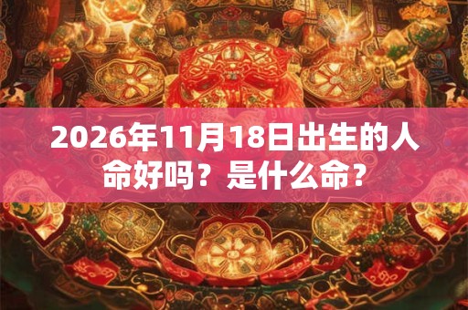 2026年11月18日出生的人命好吗？是什么命？