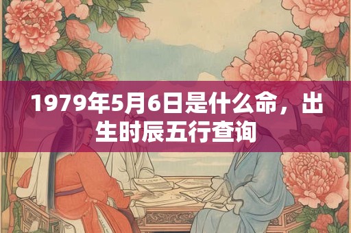 1979年5月6日是什么命，出生时辰五行查询