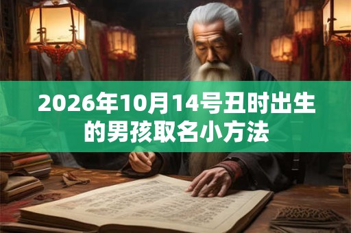 2026年10月14号丑时出生的男孩取名小方法