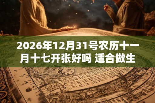2026年12月31号农历十一月十七开张好吗 适合做生意吗