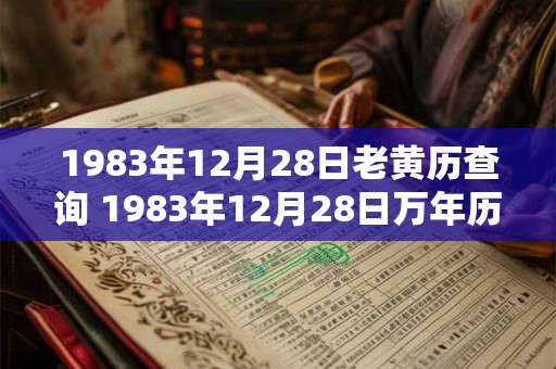 1983年12月28日老黄历查询 1983年12月28日万年历黄道吉日
