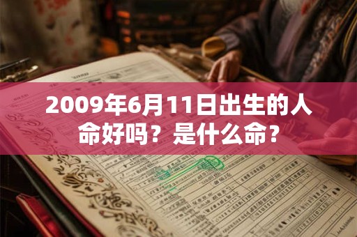 2009年6月11日出生的人命好吗?是什么命? 2009年6月11日出生的人命好吗?是什么命?