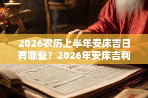 2026农历上半年安床吉日有哪些?2026年安床吉利的日子 2026农历上半年安床吉日有哪些?2026年安床吉利的日子