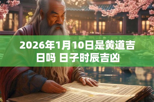 2026年1月10日是黄道吉日吗 日子时辰吉凶