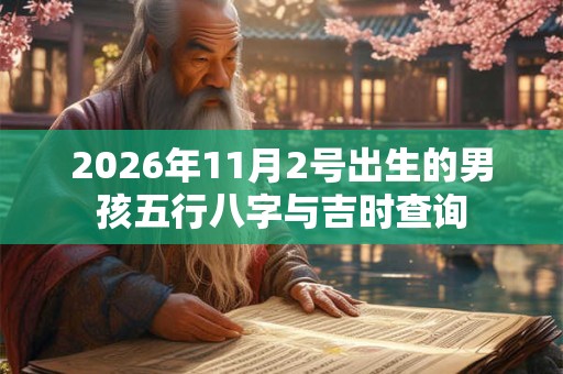 2026年11月2号出生的男孩五行八字与吉时查询 2026年11月2号出生的男孩五行八字与吉时查询