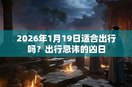 2026年1月19日适合出行吗？出行忌讳的凶日