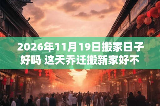 2026年11月19日搬家日子好吗 这天乔迁搬新家好不好
