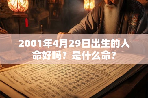 2001年4月29日出生的人命好吗?是什么命? 2001年4月29日出生的人命好吗?是什么命?