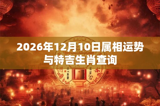 2026年12月10日属相运势与特吉生肖查询