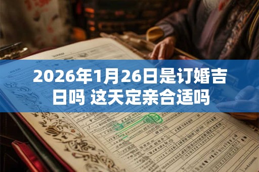 2026年1月26日是订婚吉日吗 这天定亲合适吗
