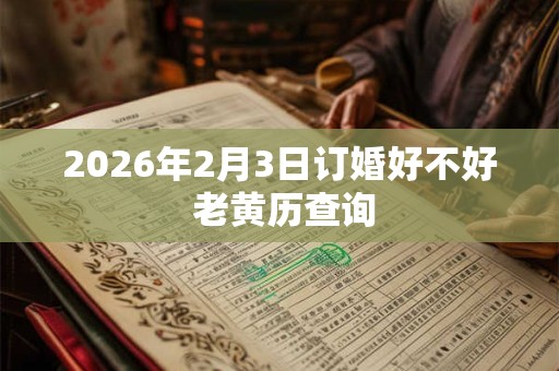 2026年2月3日订婚好不好 老黄历查询