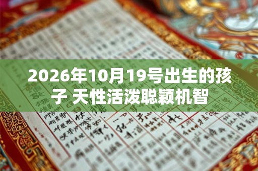 2026年10月19号出生的孩子 天性活泼聪颖机智