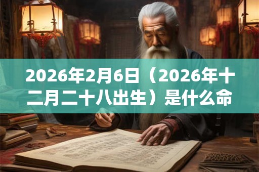 2026年2月6日(2026年十二月二十八出生)是什么命_命运如何 2026年2月6日(2026年十二月二十八出生)是什么命_命运如何