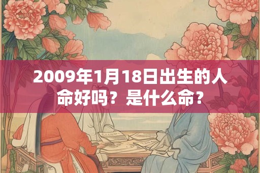 2009年1月18日出生的人命好吗?是什么命? 2009年1月18日出生的人命好吗?是什么命?