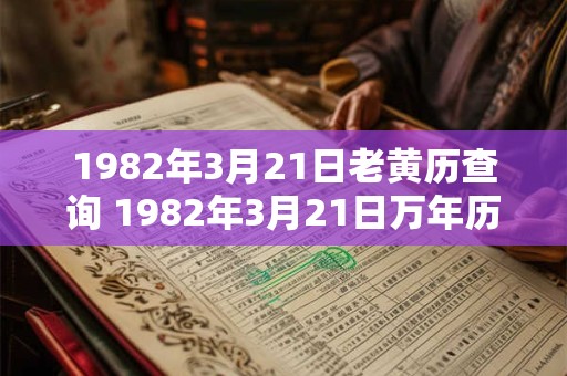 1982年3月21日老黄历查询 1982年3月21日万年历黄道吉日