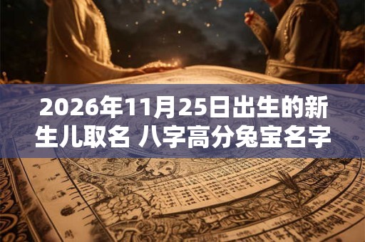 2026年11月25日出生的新生儿取名 八字高分兔宝名字