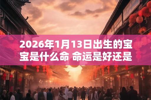 2026年1月13日出生的宝宝是什么命 命运是好还是坏