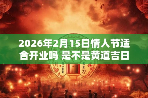 2026年2月15日情人节适合开业吗 是不是黄道吉日