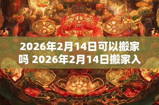 2026年2月14日可以搬家吗 2026年2月14日搬家入宅黄道吉日 2026年2月14日可以搬家吗 2026年2月14日搬家入宅黄道吉日