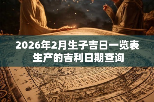 2026年2月生子吉日一览表 生产的吉利日期查询
