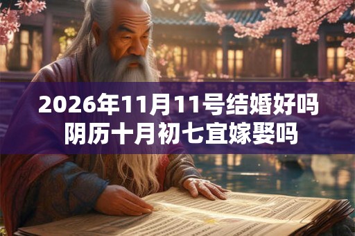2026年11月11号结婚好吗 阴历十月初七宜嫁娶吗