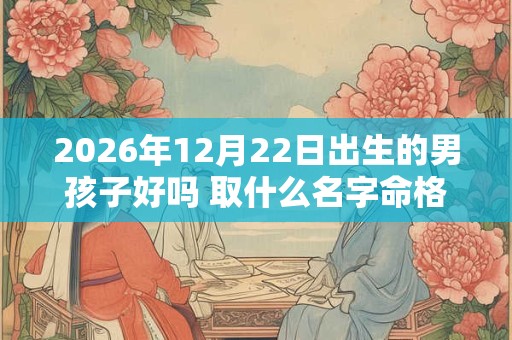 2026年12月22日出生的男孩子好吗 取什么名字命格好