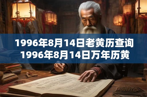 1996年8月14日老黄历查询 1996年8月14日万年历黄道吉日