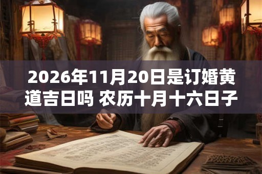 2026年11月20日是订婚黄道吉日吗 农历十月十六日子好吗 2026年11月20日是订婚黄道吉日吗 农历十月十六日子好吗