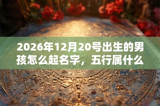 2026年12月20号出生的男孩怎么起名字，五行属什么