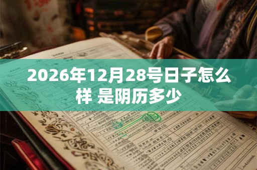 2026年12月28号日子怎么样 是阴历多少