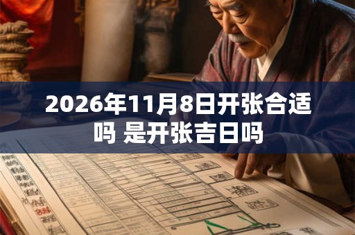 2026年11月8日开张合适吗 是开张吉日吗