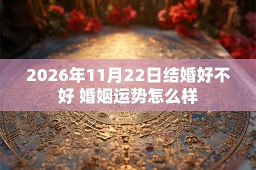 2026年11月22日结婚好不好 婚姻运势怎么样