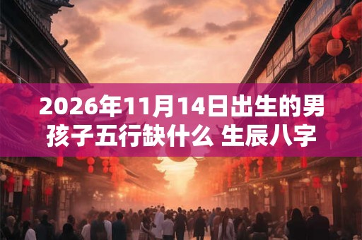 2026年11月14日出生的男孩子五行缺什么 生辰八字高分取名