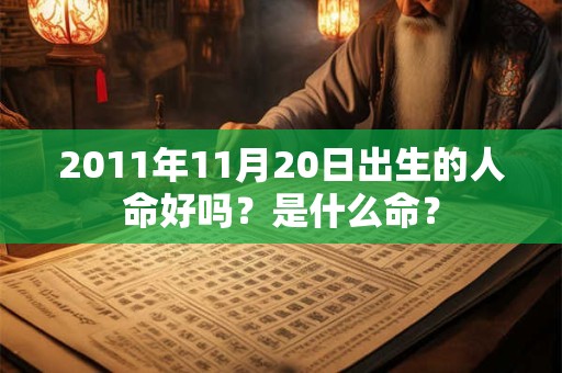 2011年11月20日出生的人命好吗?是什么命? 2011年11月20日出生的人命好吗?是什么命?