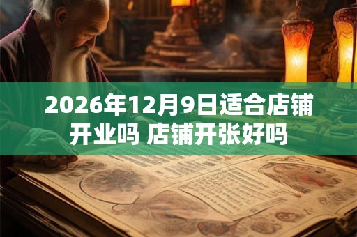2026年12月9日适合店铺开业吗 店铺开张好吗 2026年12月9日适合店铺开业吗 店铺开张好吗