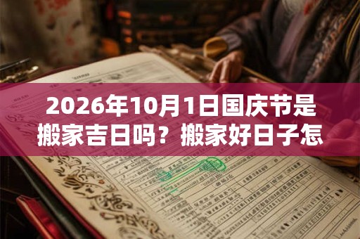 2026年10月1日国庆节是搬家吉日吗?搬家好日子怎么看? 2026年10月1日国庆节是搬家吉日吗?搬家好日子怎么看?