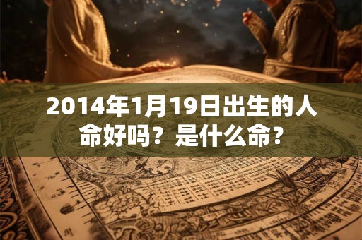 2014年1月19日出生的人命好吗？是什么命？