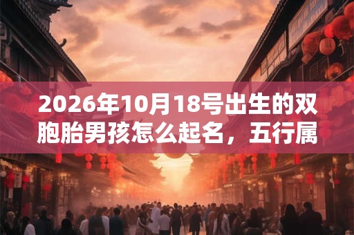 2026年10月18号出生的双胞胎男孩怎么起名,五行属什么 2026年10月18号出生的双胞胎男孩怎么起名,五行属什么